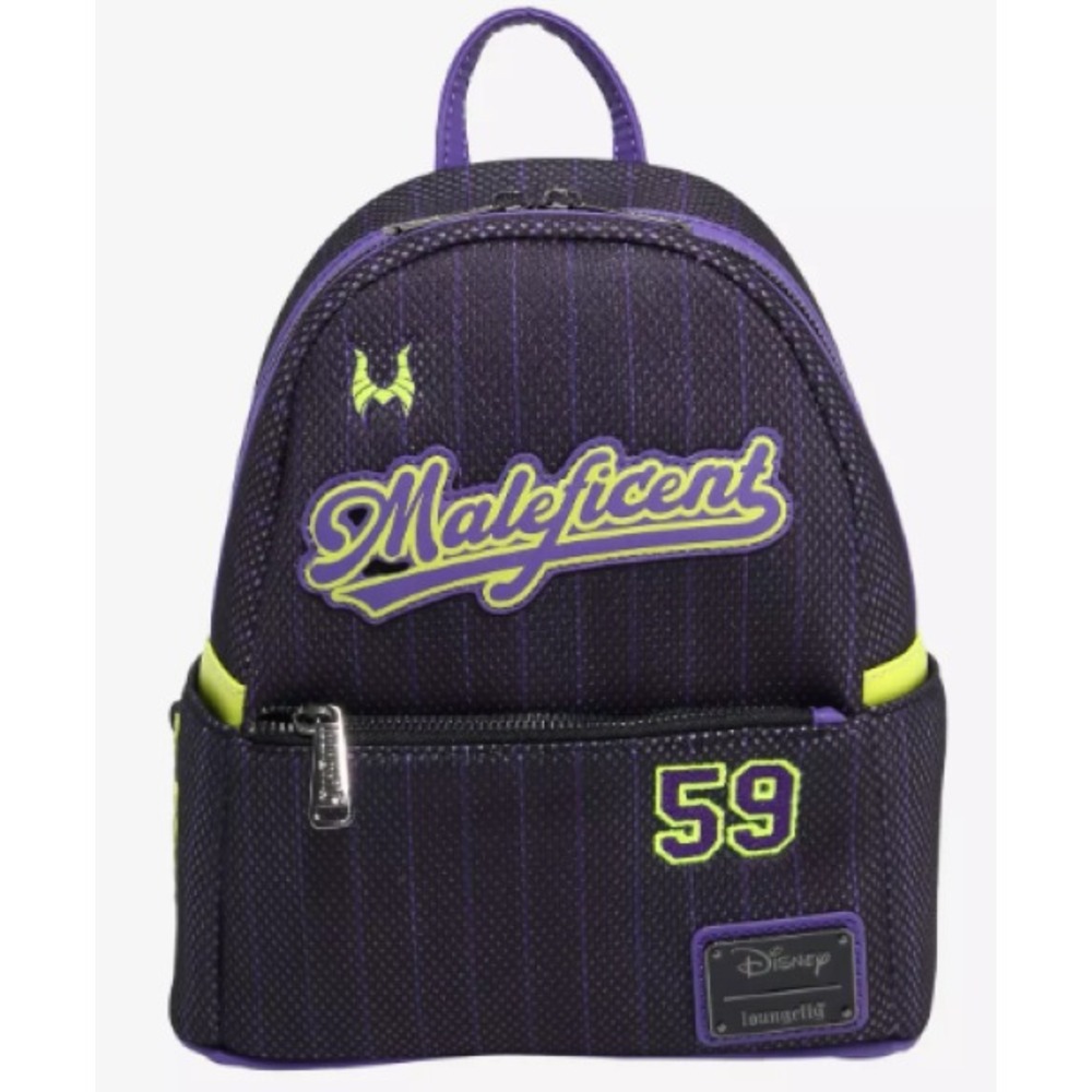 Loungefly Disney Maleficent Jersey Mini Backpack Sleeping Beauty NWT